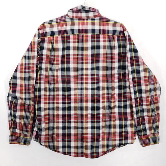 Reed Edward Shirt Mens Extra Large Multicolor Plaid Long Sleeve Button Down Top - Picture 5 of 7